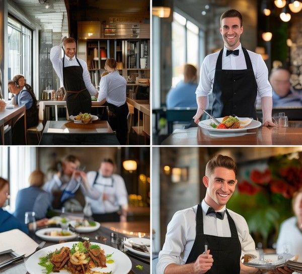 西餐厅服务员工作流程,从迎宾到结账的标准化服务全解析 西餐厅服务员工作流程,从迎宾到结账的标准化服务全解析