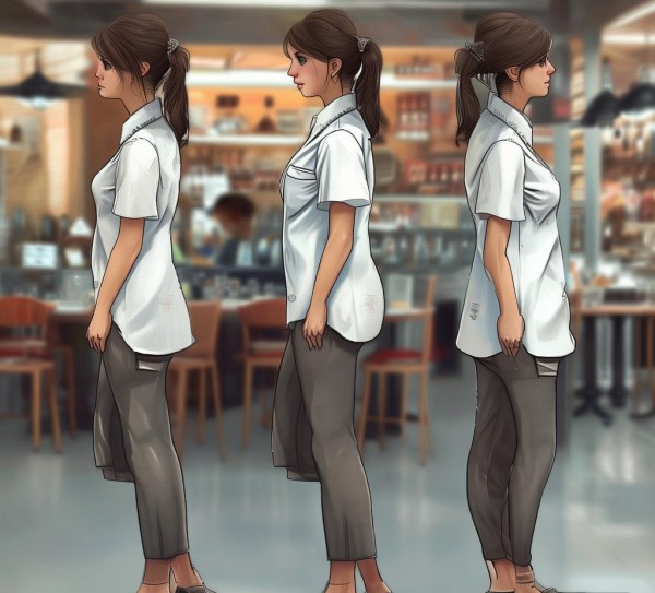 不符合女服务员站立要领的常见表现及影响，从姿态规范到职业形象的警示