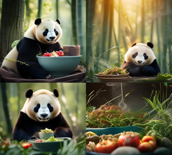大熊猫一日吃几顿餐食好，科学喂养与营养平衡的奥秘